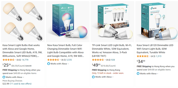 TP-Link Kasa Smart Bulbs
